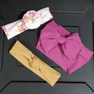 3 headwrap bows